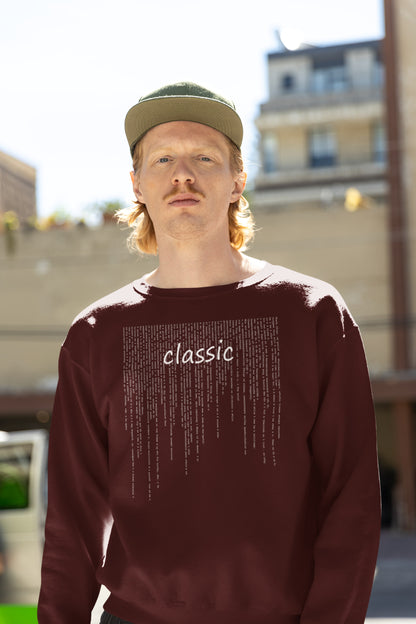 Classic - Men's Typography Sweatshirt