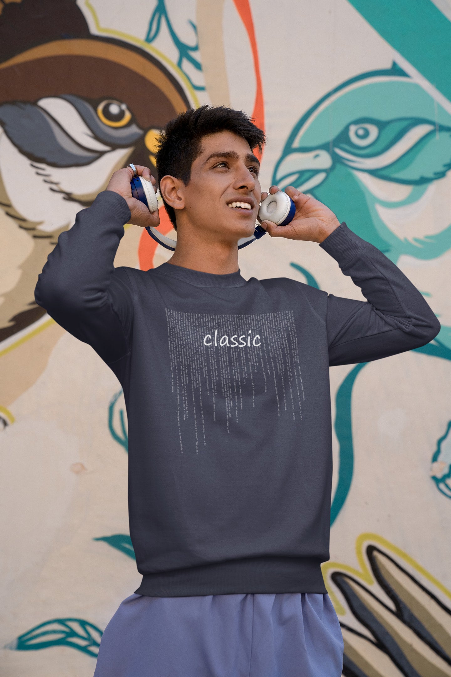 Classic - Men's Typography Sweatshirt