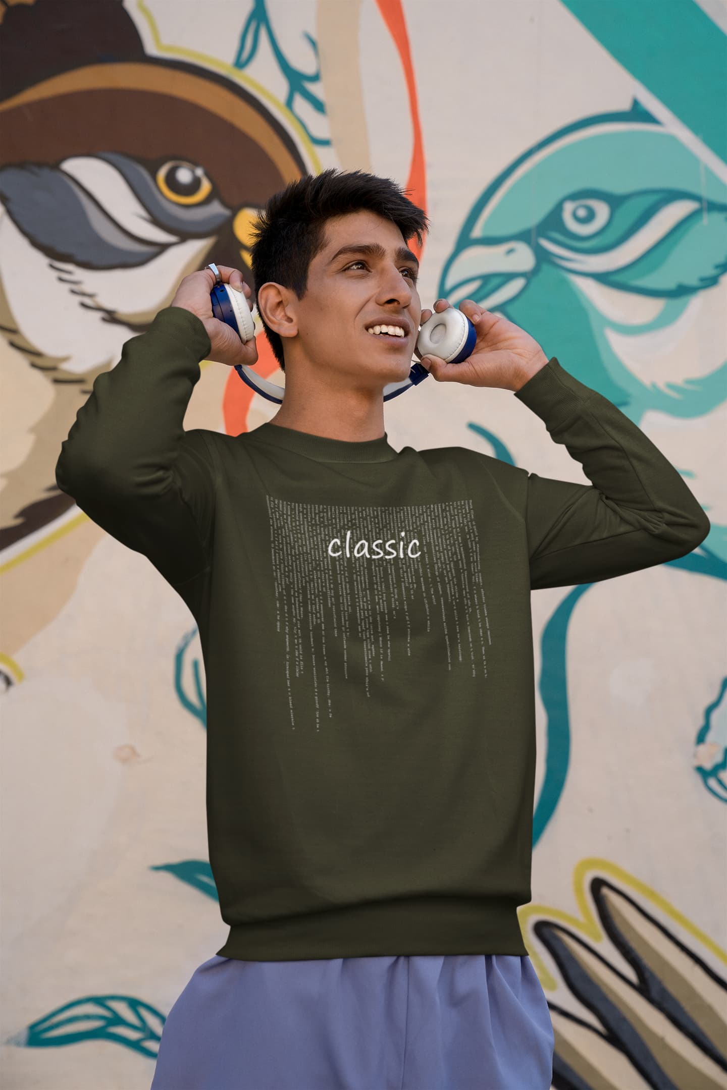 Classic - Men's Typography Sweatshirt