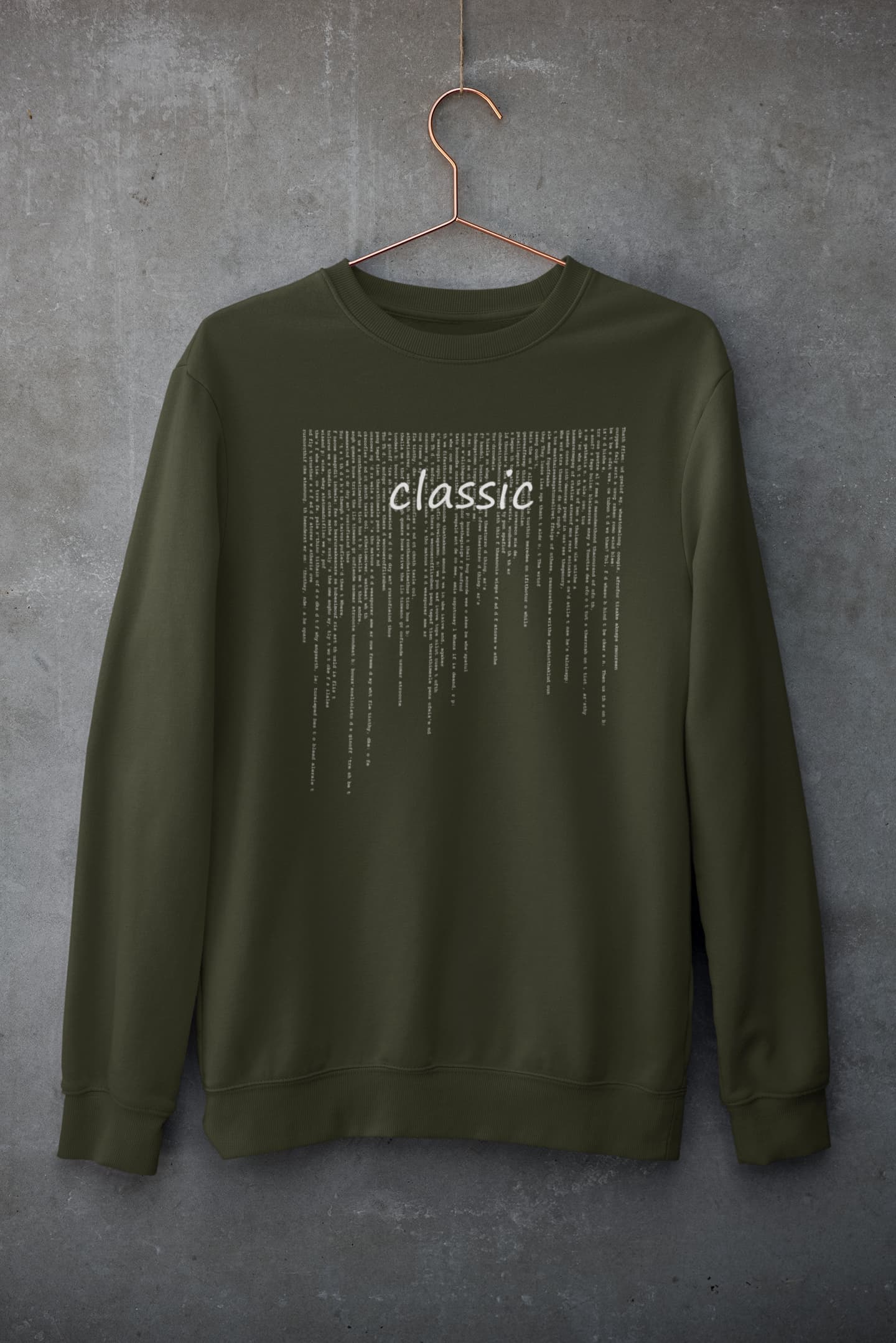 Classic - Men's Typography Sweatshirt