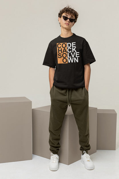 Code Hack Solve Own - Men's Oversized Classic T-Shirt