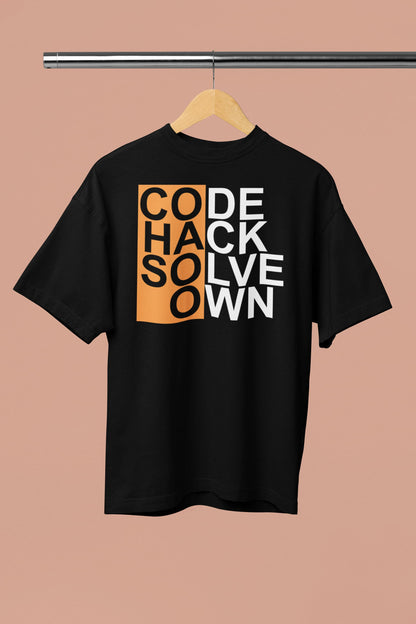 Code Hack Solve Own - Men's Oversized Classic T-Shirt