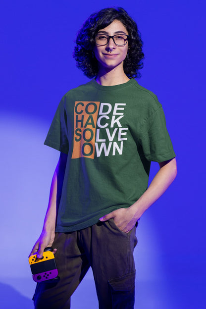 Code Hack Solve Own - Men's Oversized Classic T-Shirt