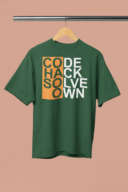 Code Hack Solve Own - Men's Oversized Classic T-Shirt