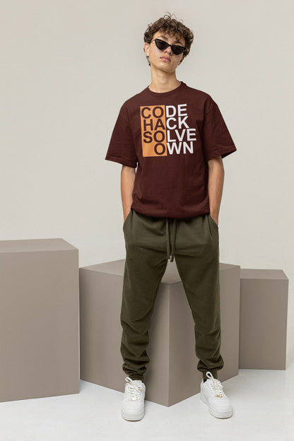 Code Hack Solve Own - Men's Oversized Classic T-Shirt