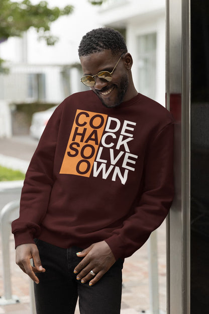 Code Hack Solve Own - Men's Sweatshirt