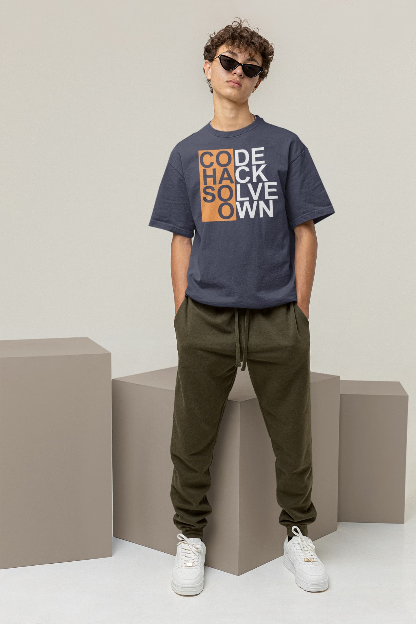 Code Hack Solve Own - Men's Oversized Classic T-Shirt