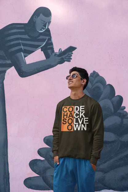 Code Hack Solve Own - Men's Sweatshirt