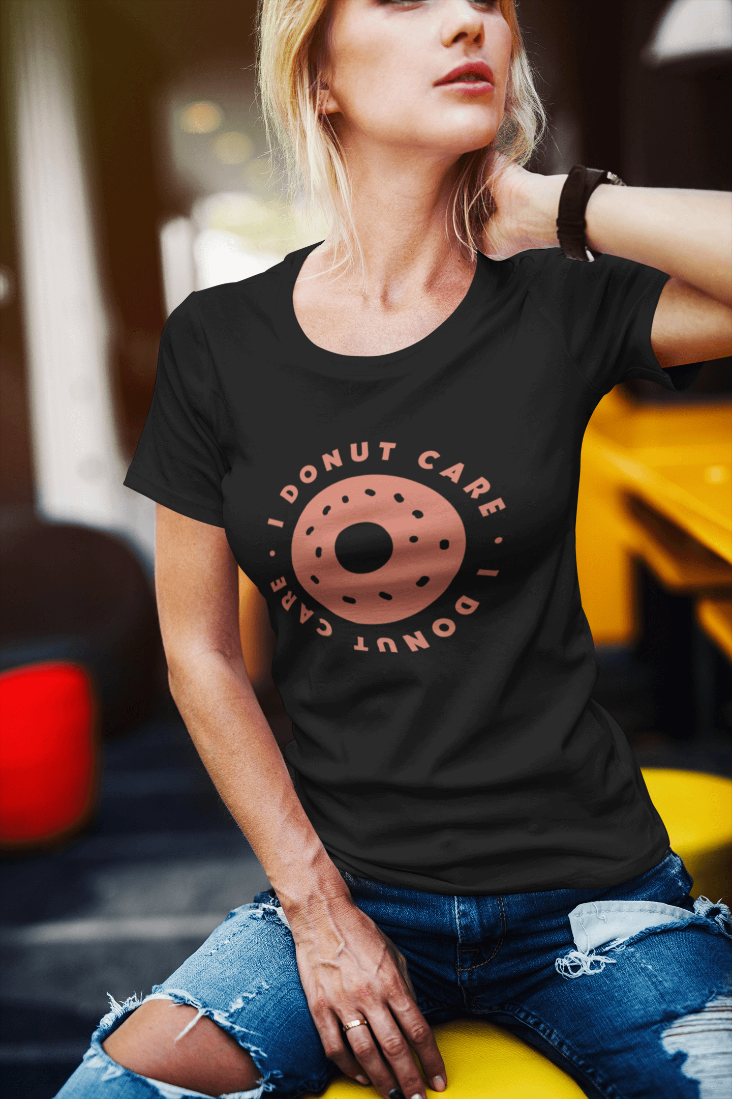 Donut Care - Women's Round Neck Half Sleeve Classic T-Shirt