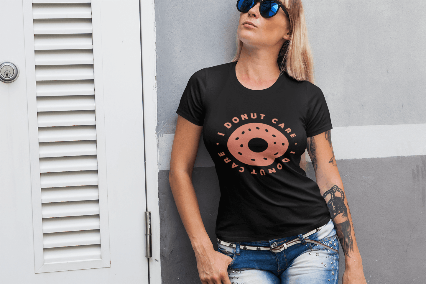 Donut Care - Women's Round Neck Half Sleeve Classic T-Shirt