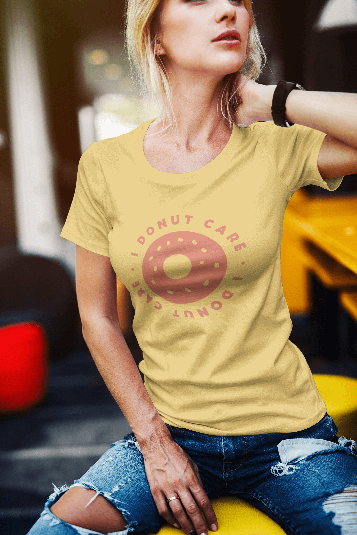 Donut Care - Women's Round Neck Half Sleeve Classic T-Shirt