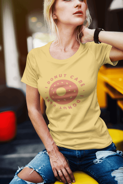 Donut Care - Women's Round Neck Half Sleeve Classic T-Shirt