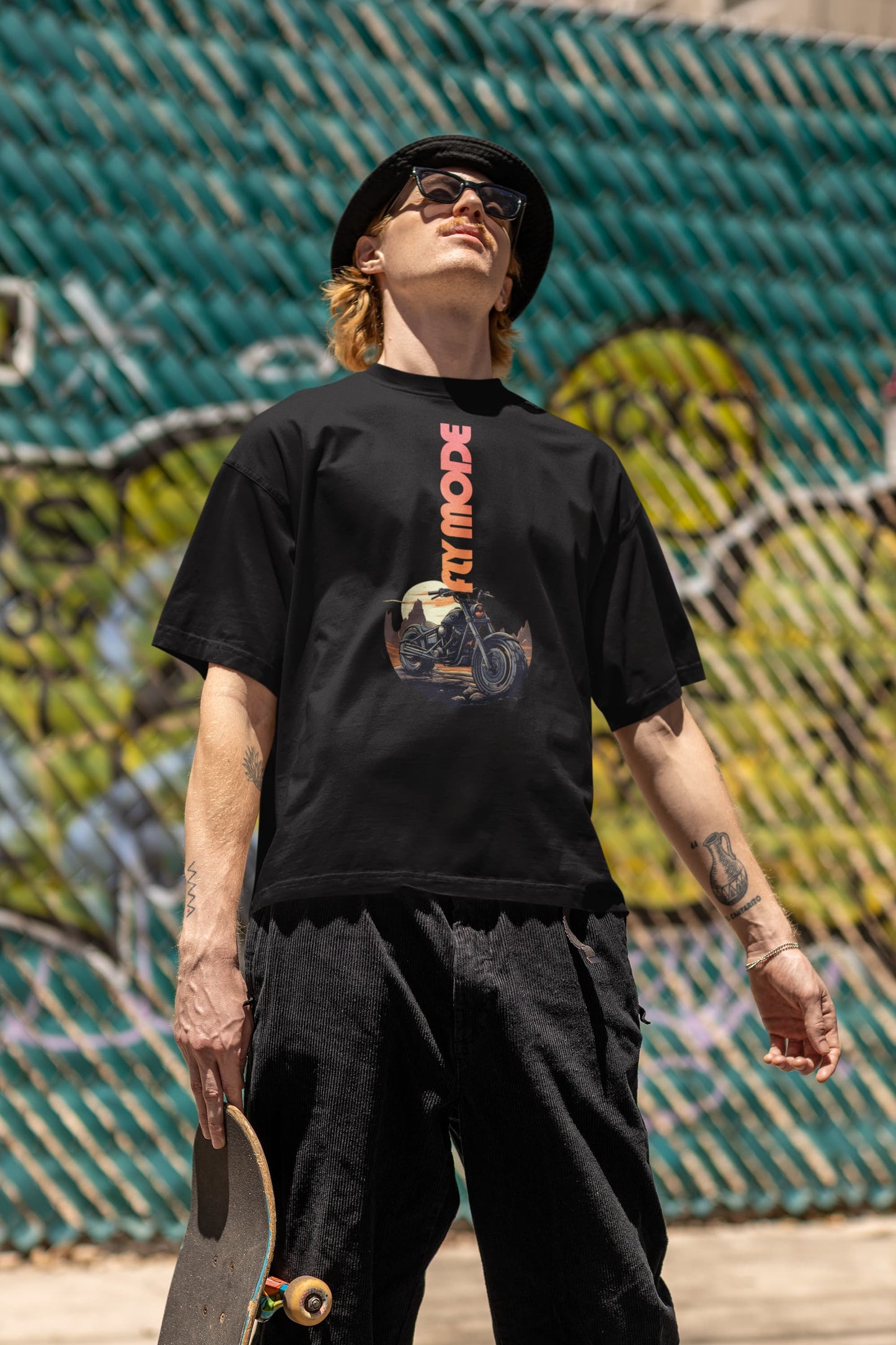 Fly Mode - Men's Biker Oversized Classic T-Shirt