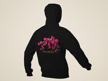 Grateful - Women's Bougainvillea Printed Hooded Sweatshirt