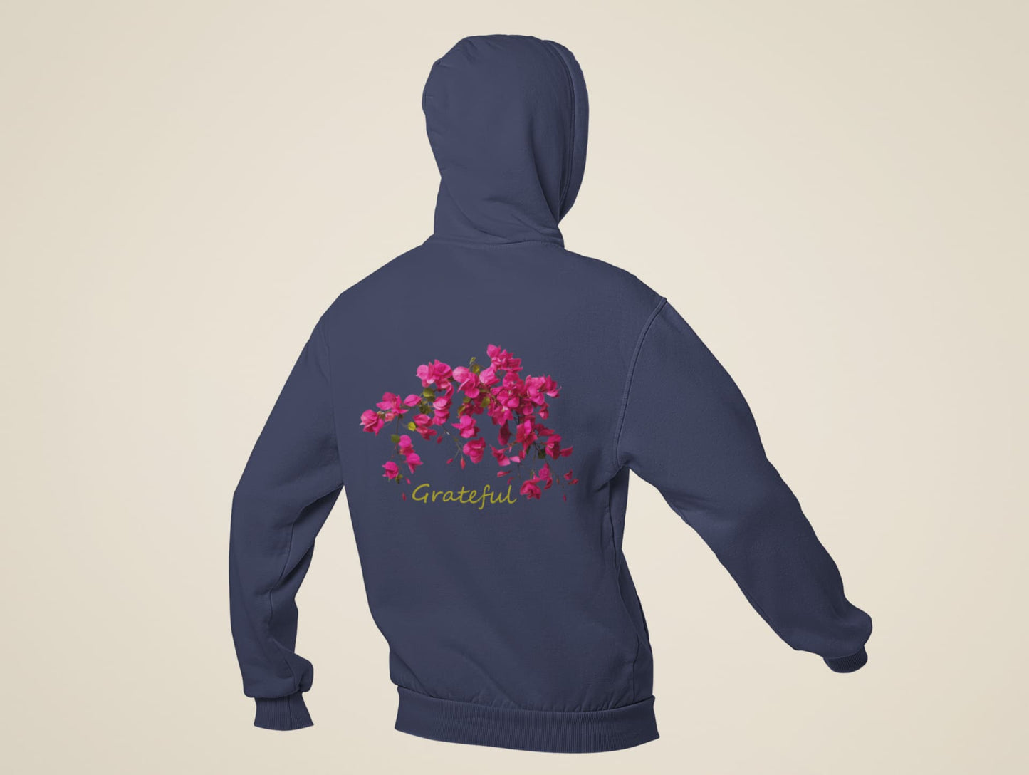 Grateful - Women's Bougainvillea Printed Hooded Sweatshirt