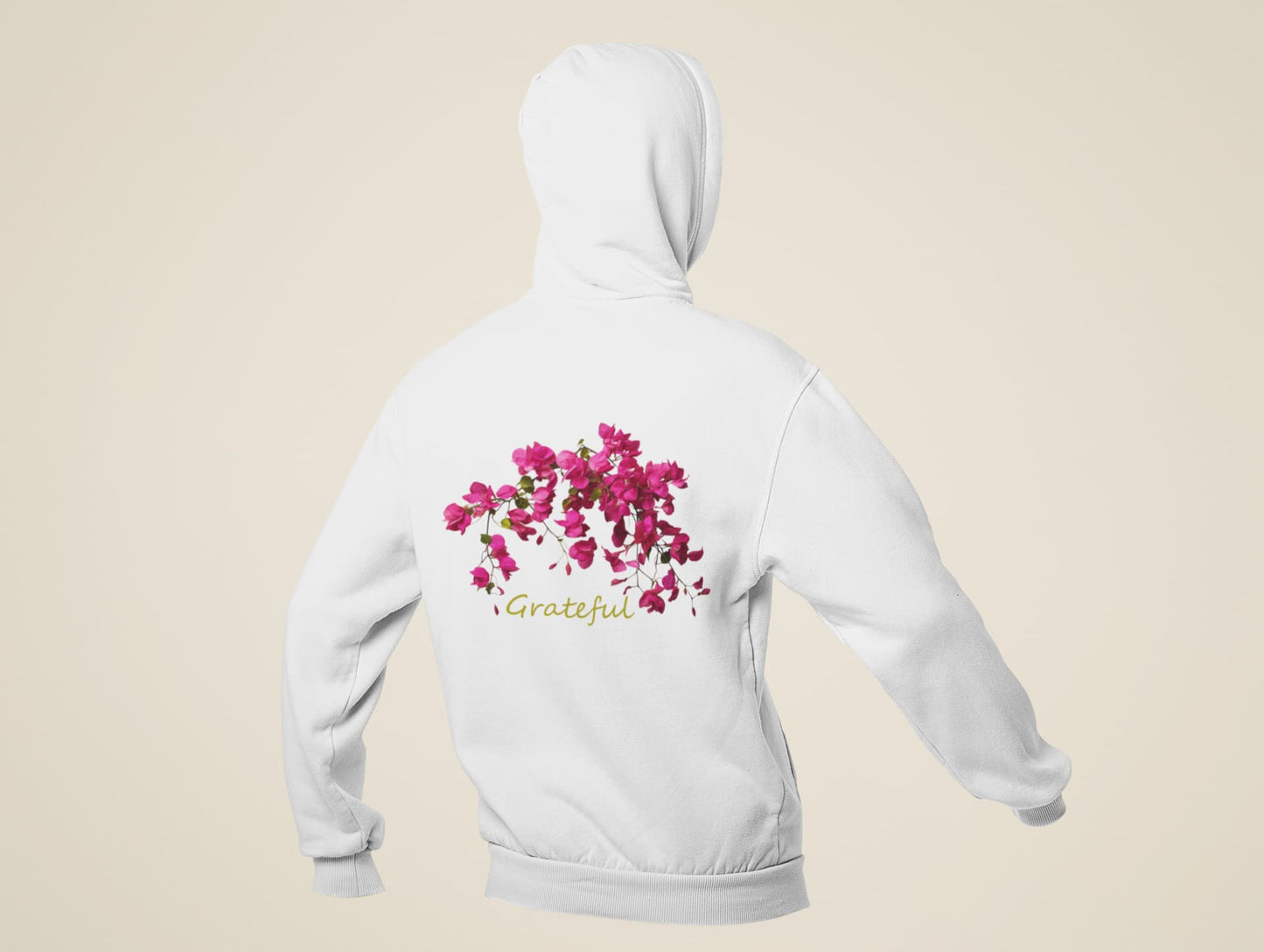 Grateful - Women's Bougainvillea Printed Hooded Sweatshirt