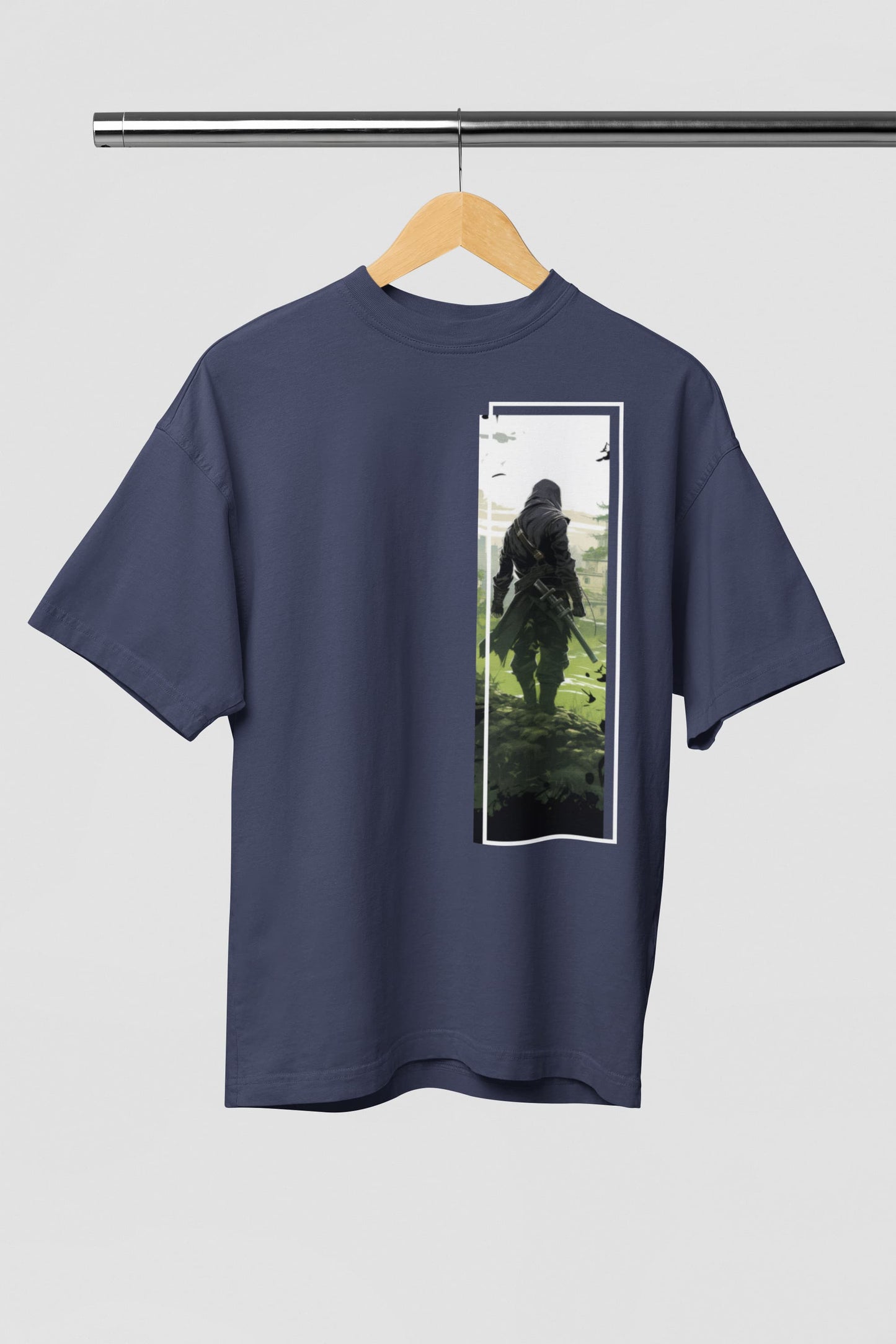 Green Soldier Anime - Men's Oversized Classic T-Shirt