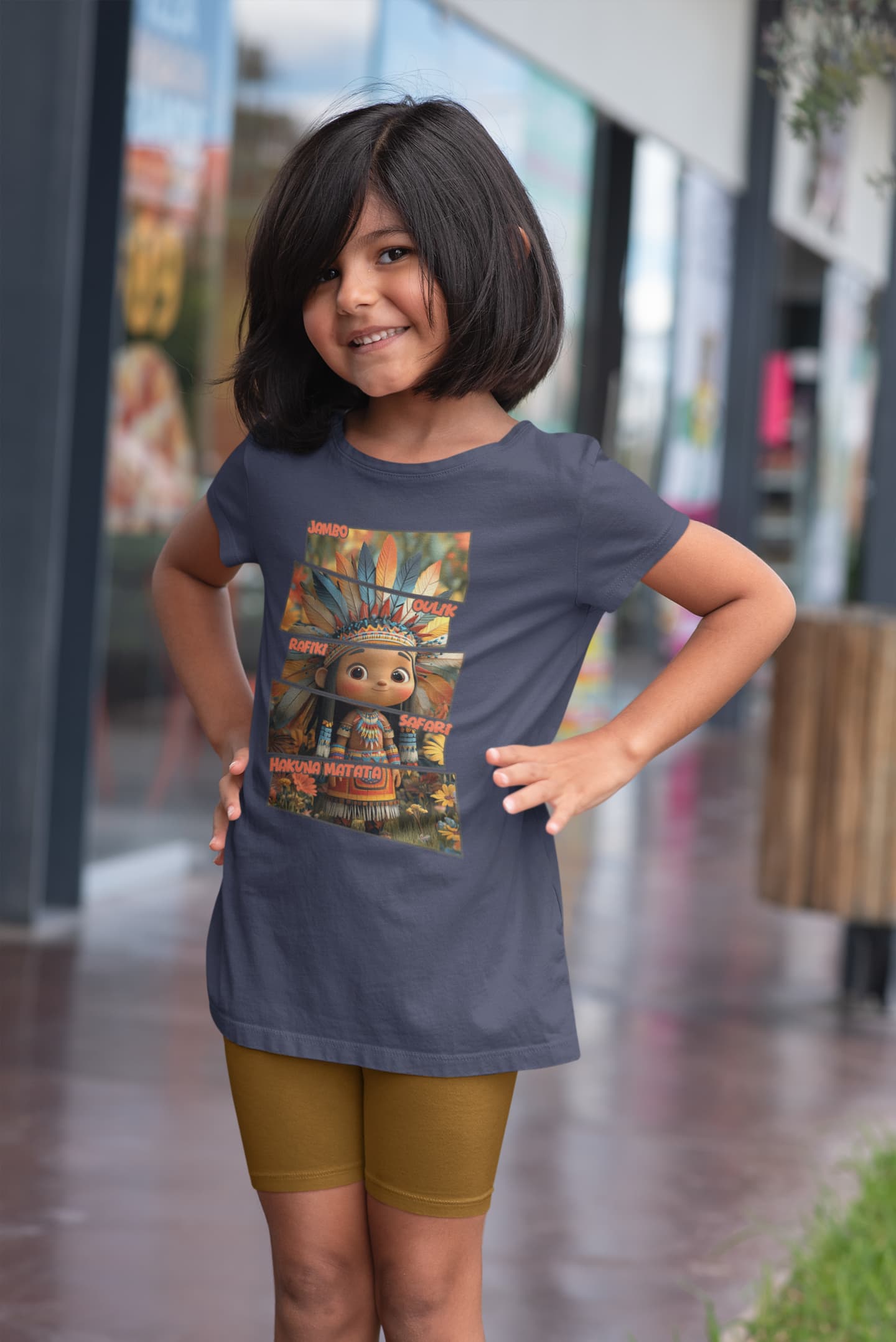 Hakuna Matata - Girl's Round Neck Half Sleeve Classic T-Shirt