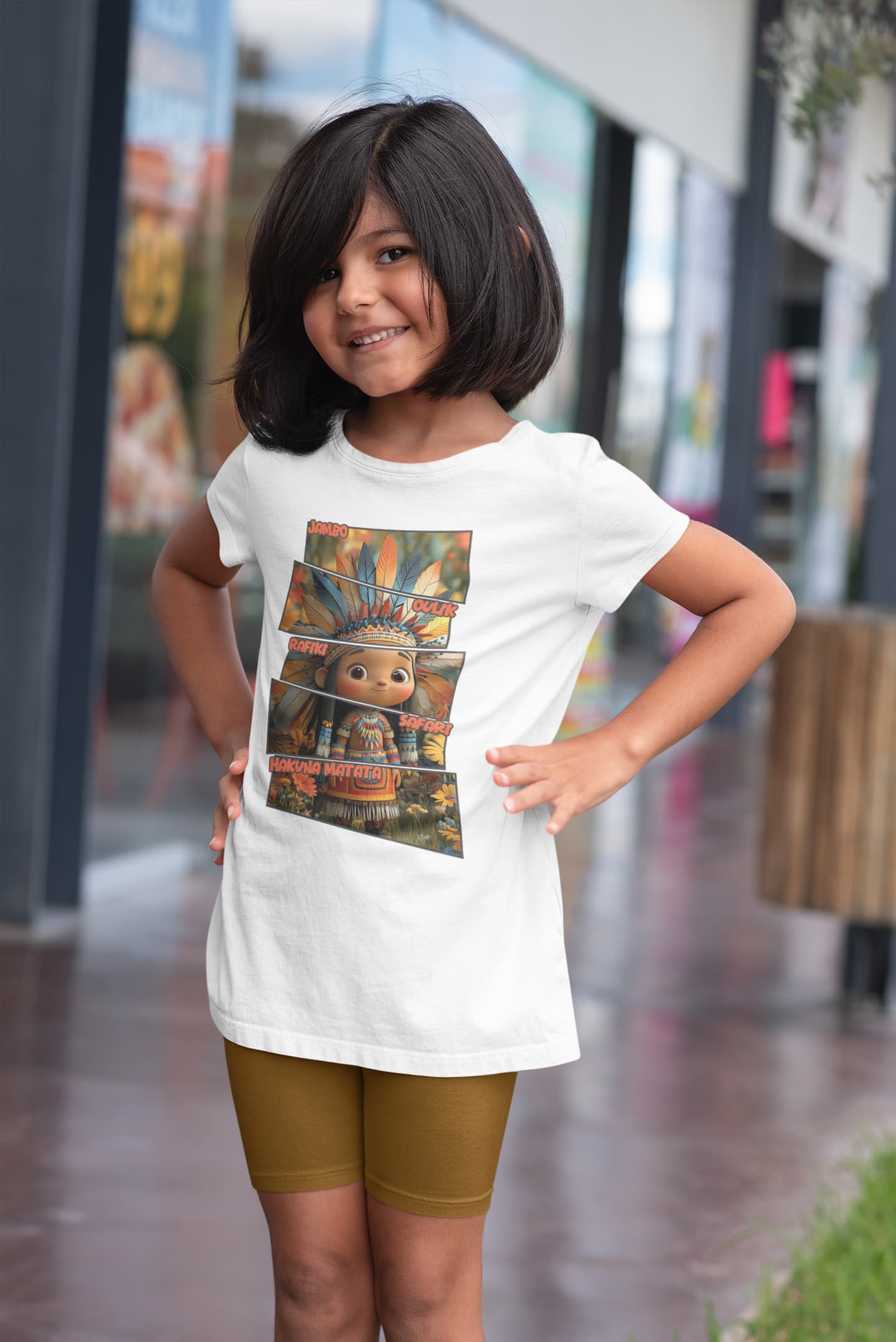 Hakuna Matata - Girl's Round Neck Half Sleeve Classic T-Shirt