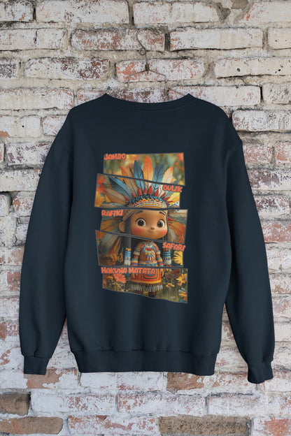 Hakuna Matata - Women's African Jungle Back Printed Sweatshirt