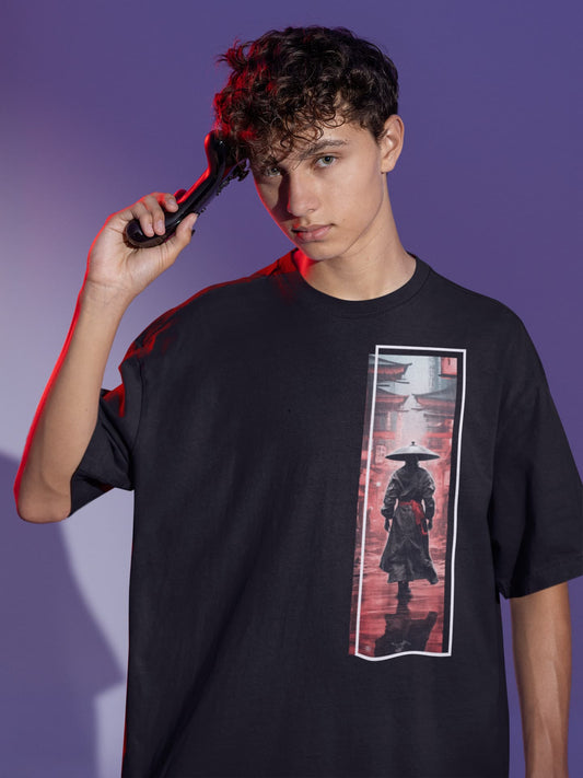 Japanese Ninja Anime - Men's Oversized Classic T-Shirt