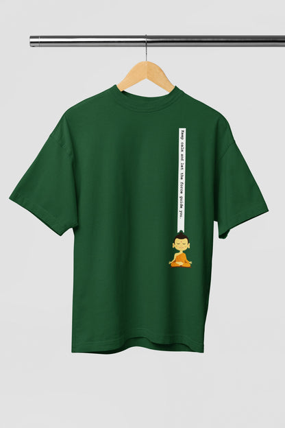 Keep Calm Buddha - Men's Oversized Classic T-Shirt