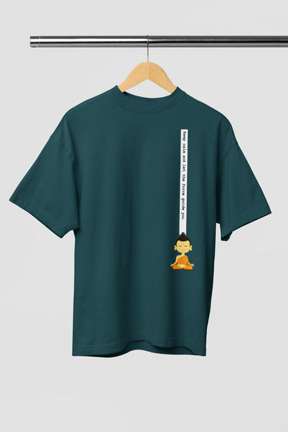 Keep Calm Buddha - Men's Oversized Classic T-Shirt