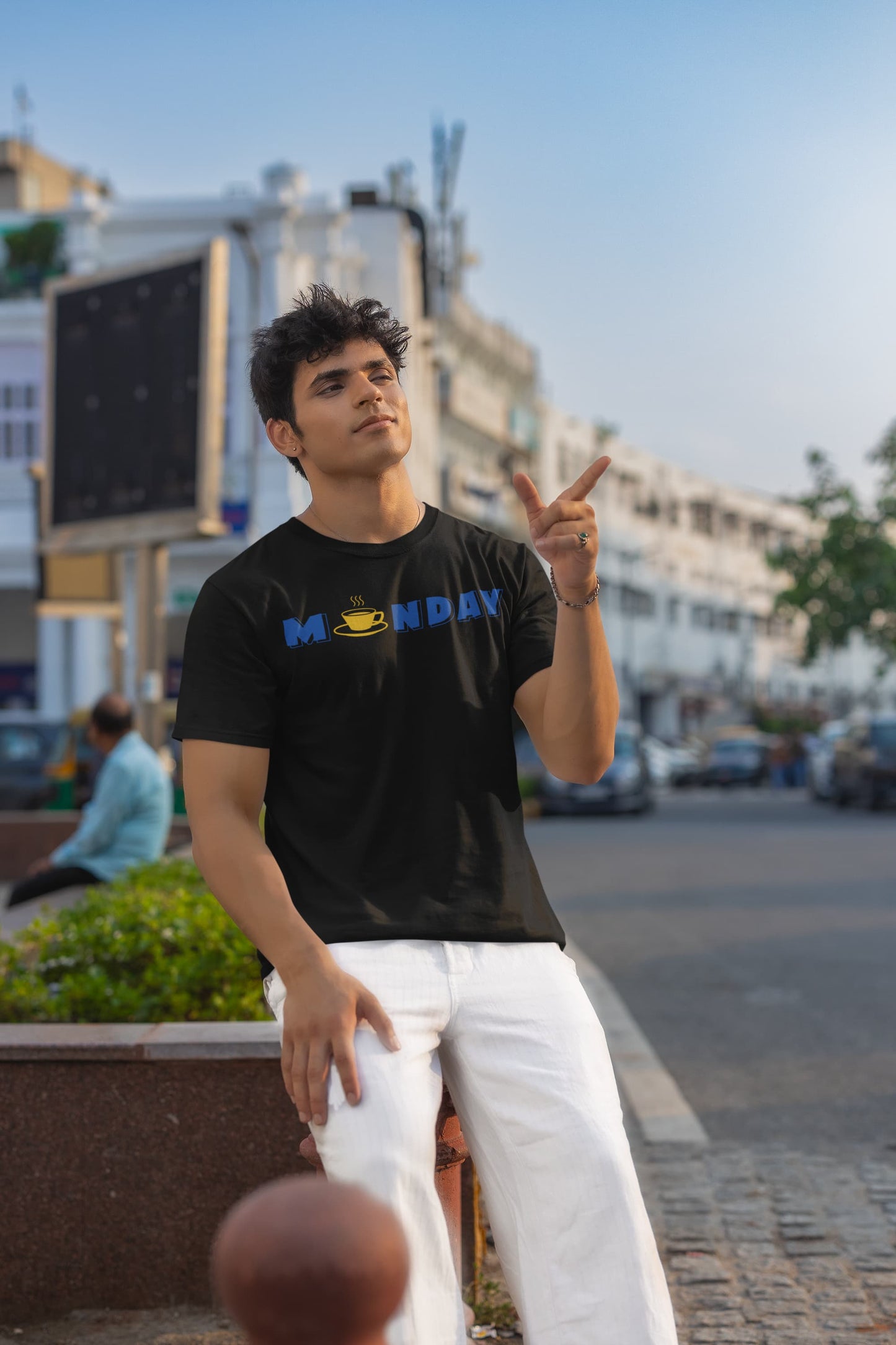 Monday - Men Round Neck Half Sleeve T-Shirt