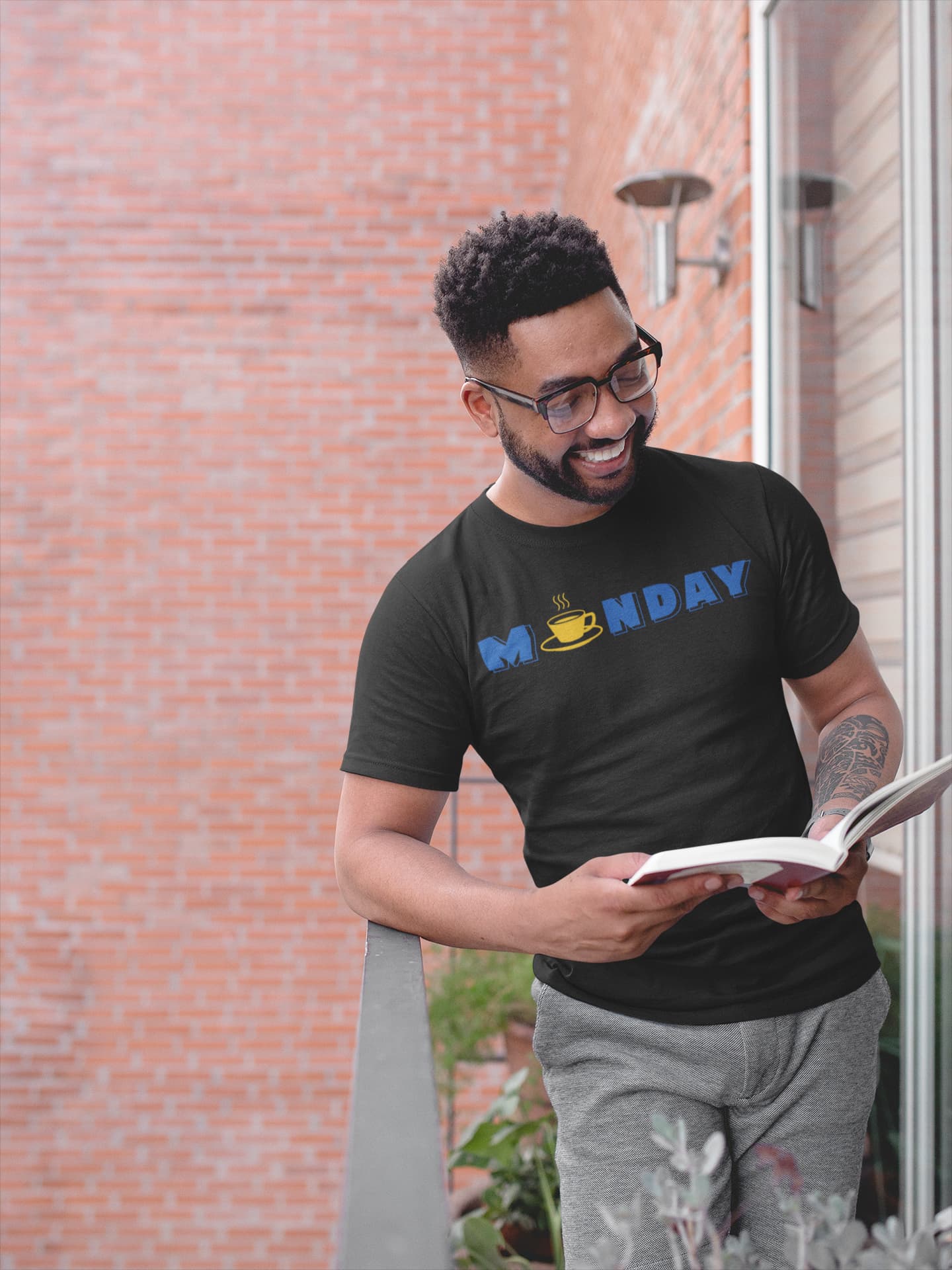 Monday - Men Round Neck Half Sleeve T-Shirt