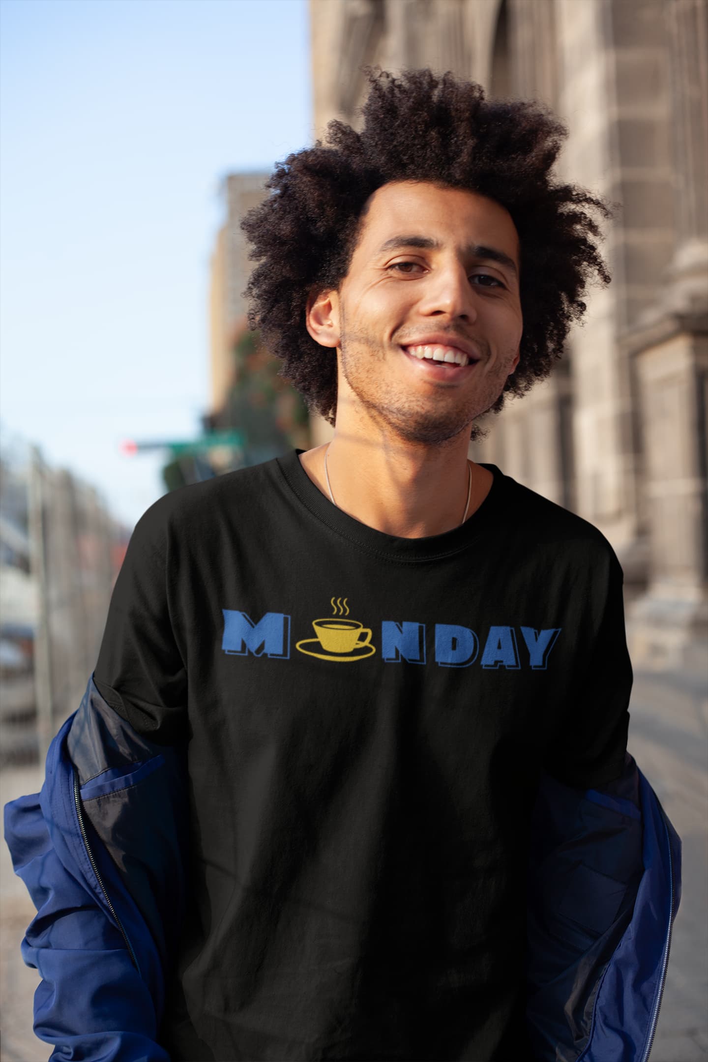 Monday - Men Round Neck Half Sleeve T-Shirt