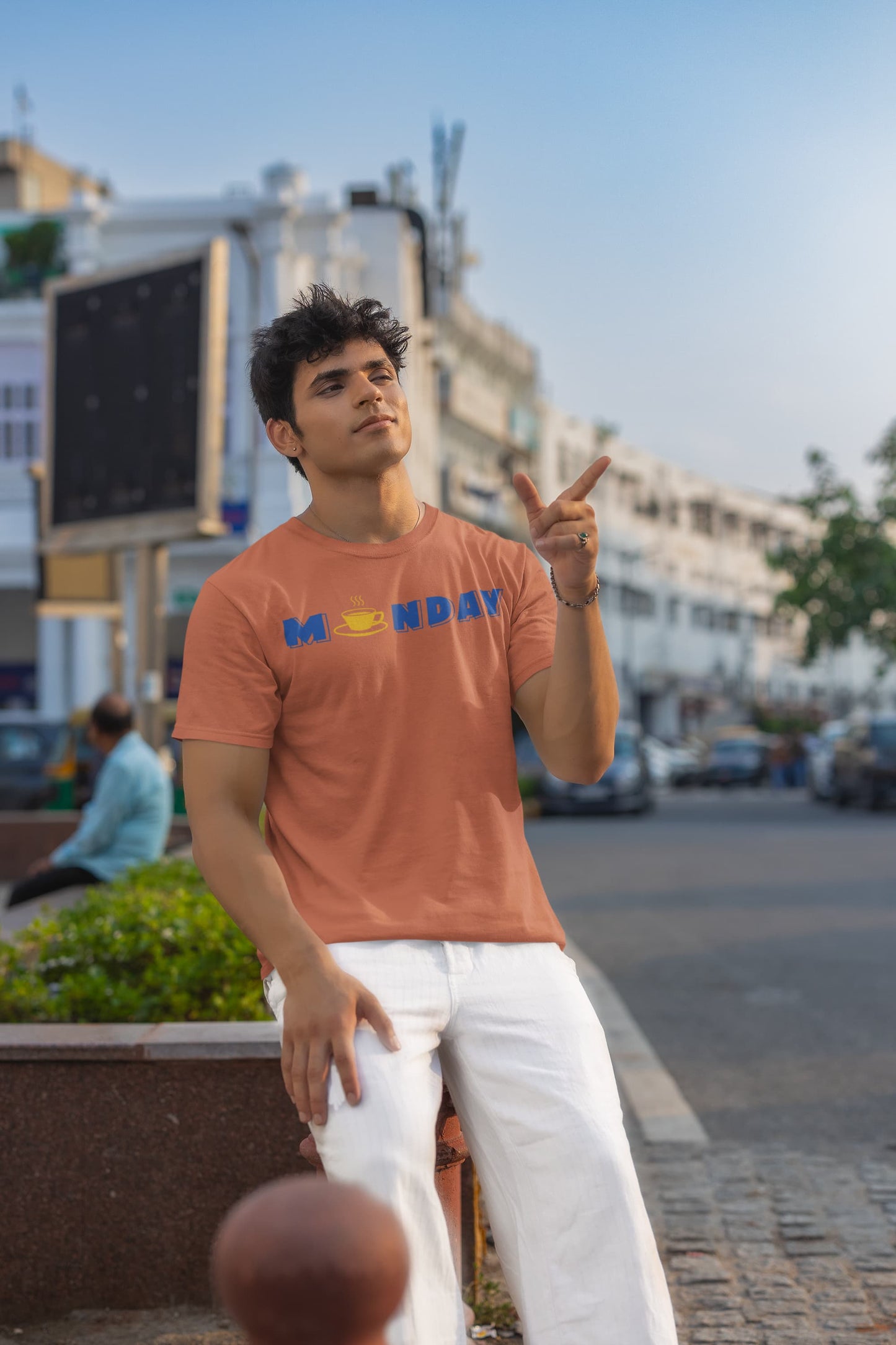 Monday - Men Round Neck Half Sleeve T-Shirt