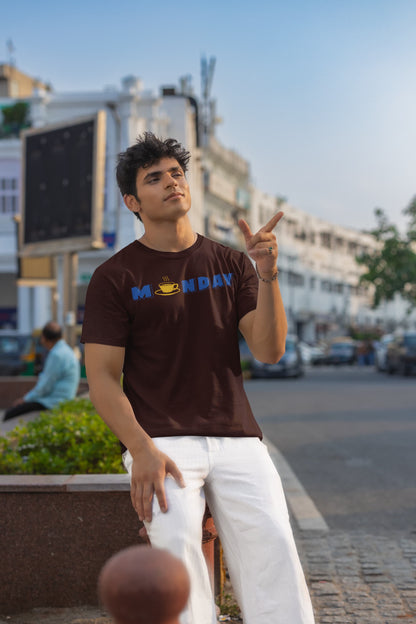Monday - Men Round Neck Half Sleeve T-Shirt
