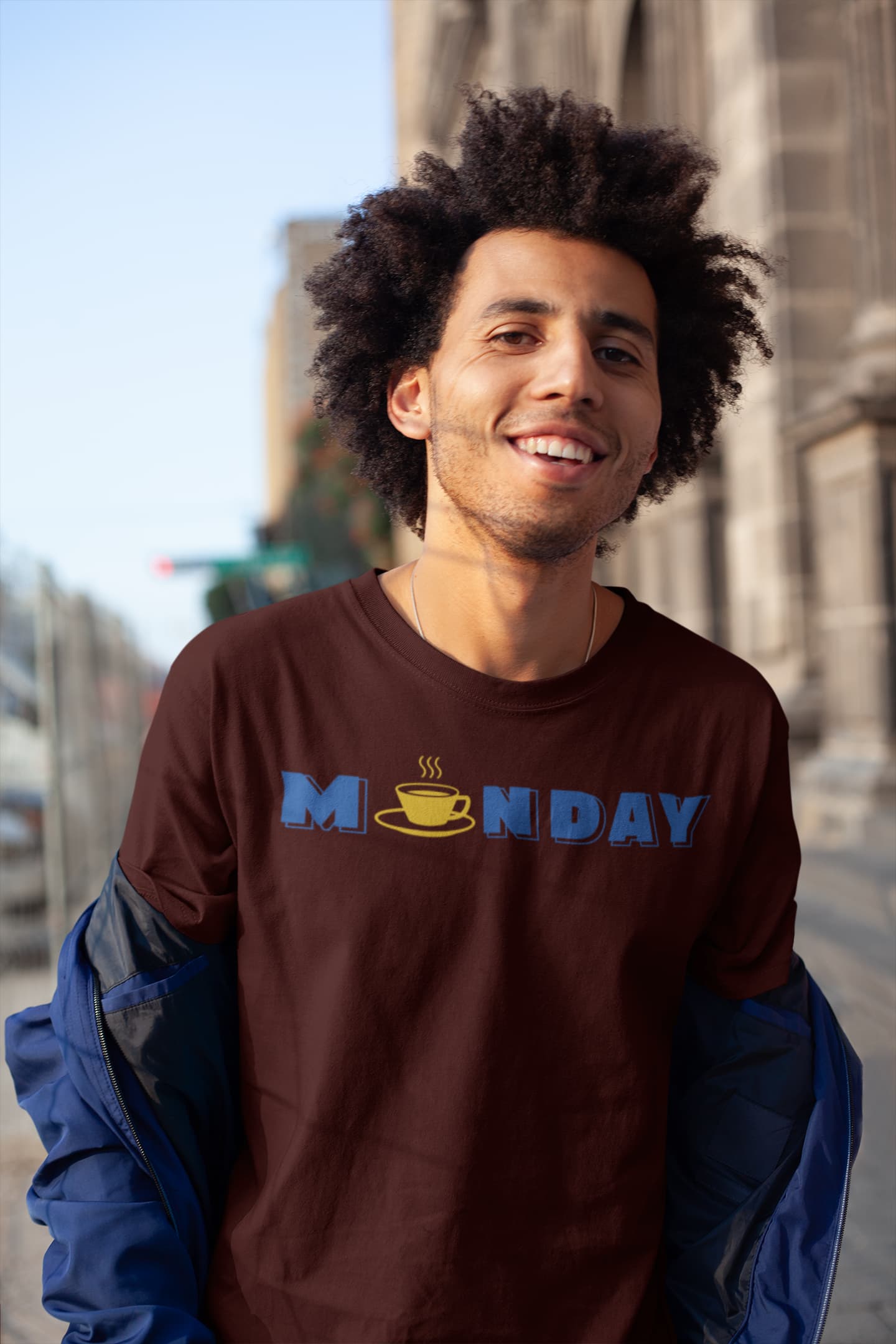 Monday - Men Round Neck Half Sleeve T-Shirt