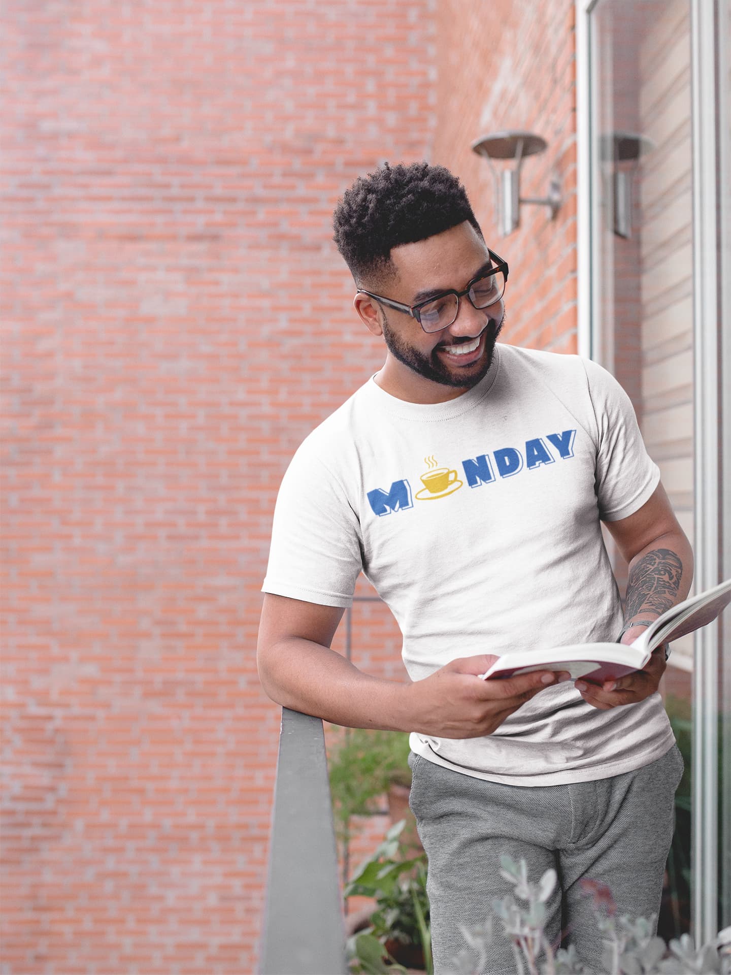 Monday - Men Round Neck Half Sleeve T-Shirt