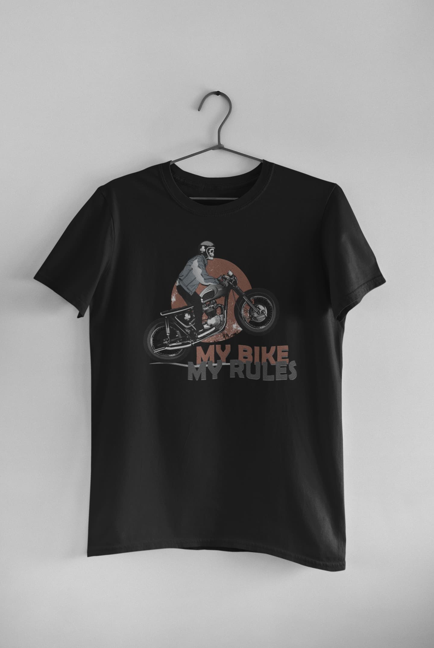 My Bike My Rule - Men's Round Neck Half Sleeve Classic T-Shirt