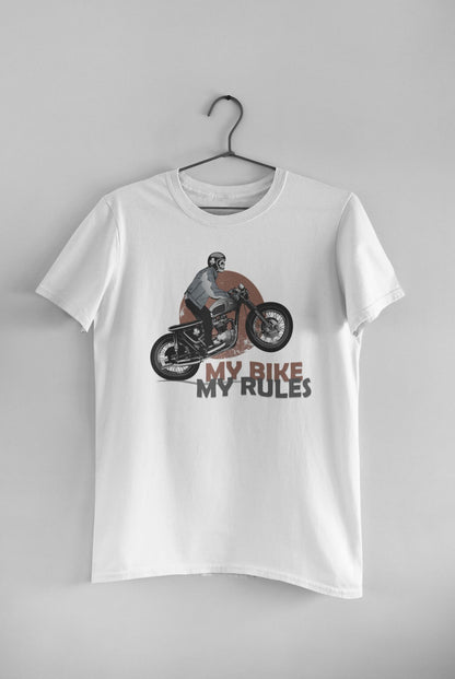 My Bike My Rule - Men's Round Neck Half Sleeve Classic T-Shirt