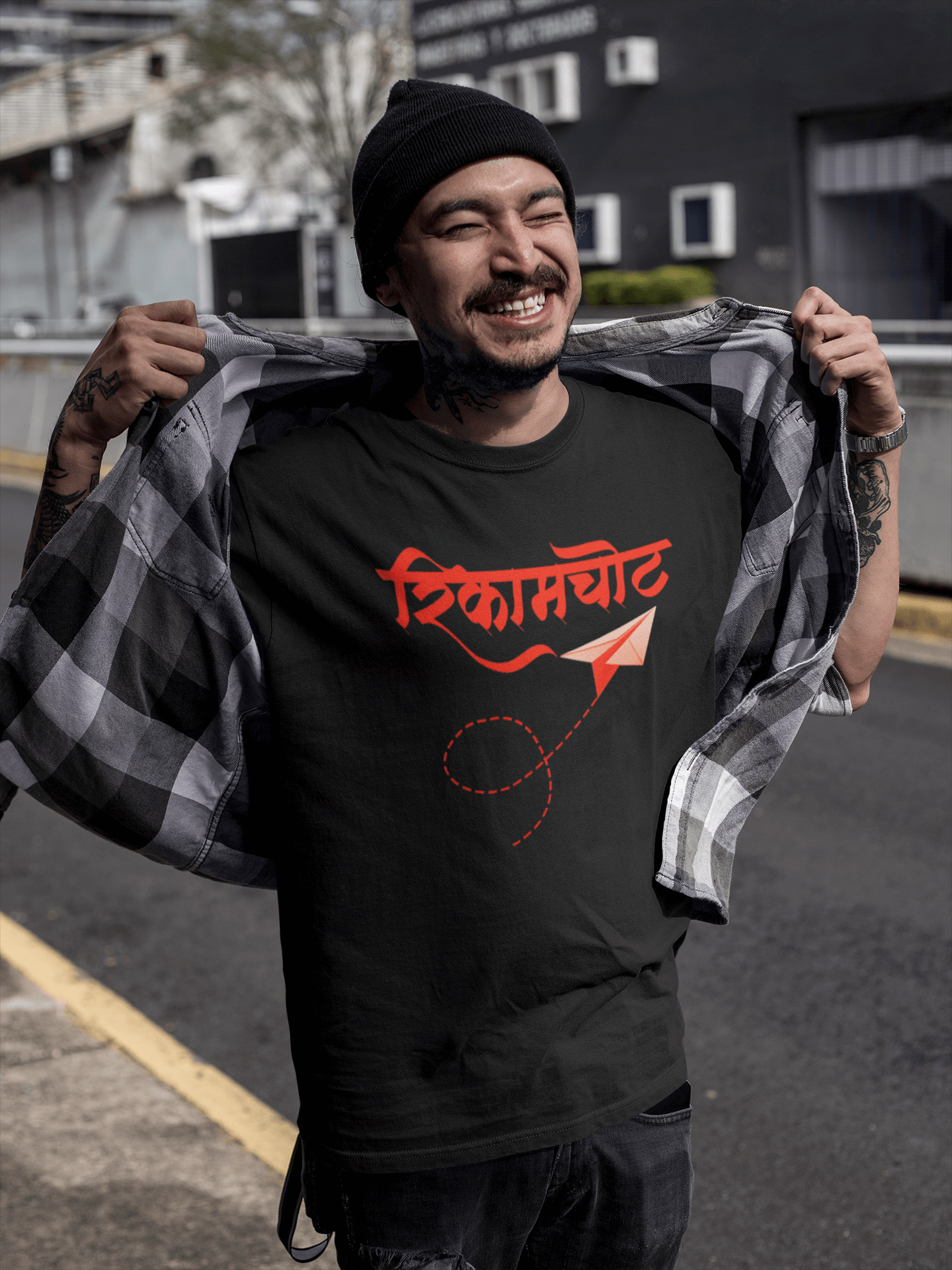 Rikamchot - Men’s Round Neck Half Sleeve T-Shirt
