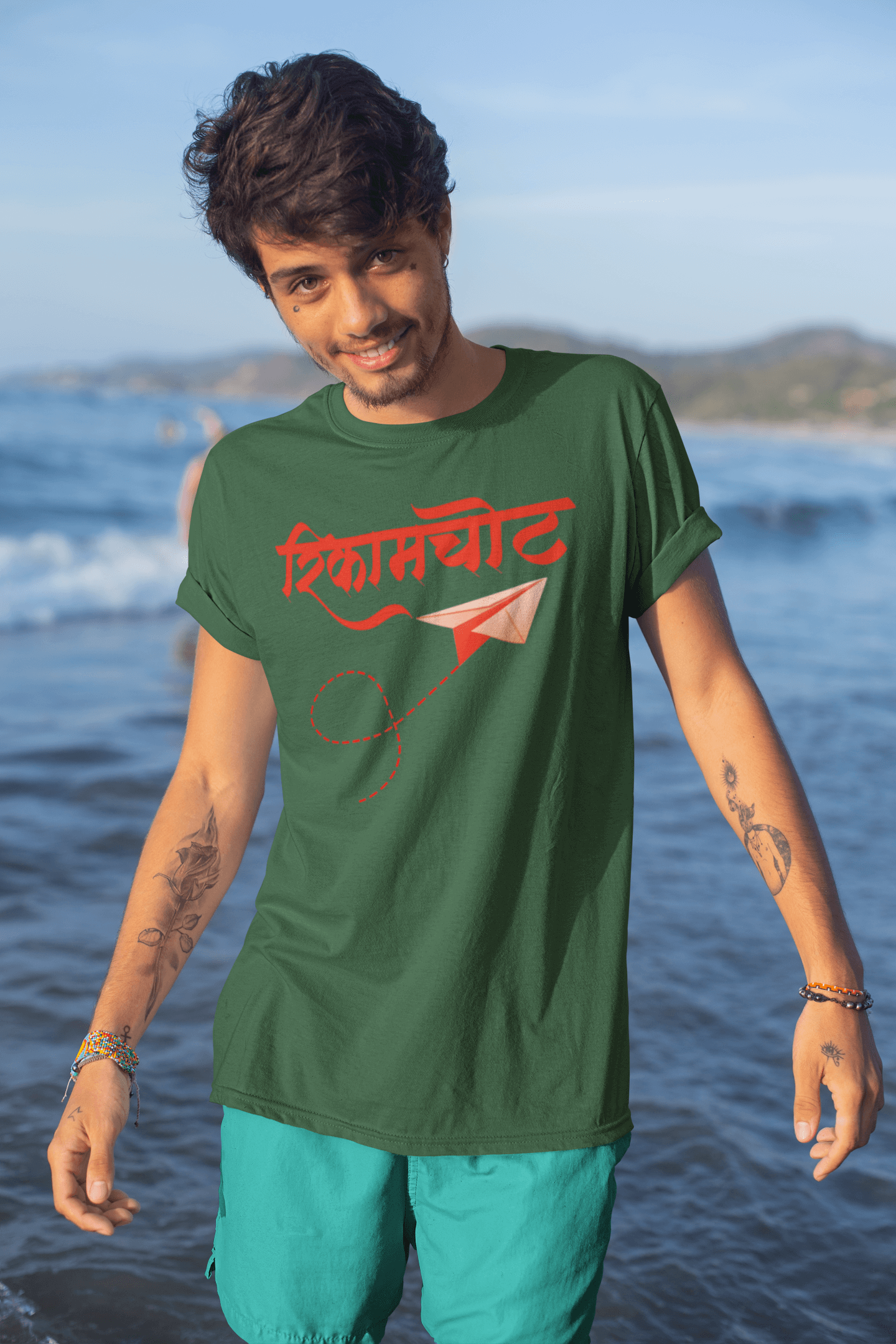 Rikamchot - Men’s Round Neck Half Sleeve T-Shirt