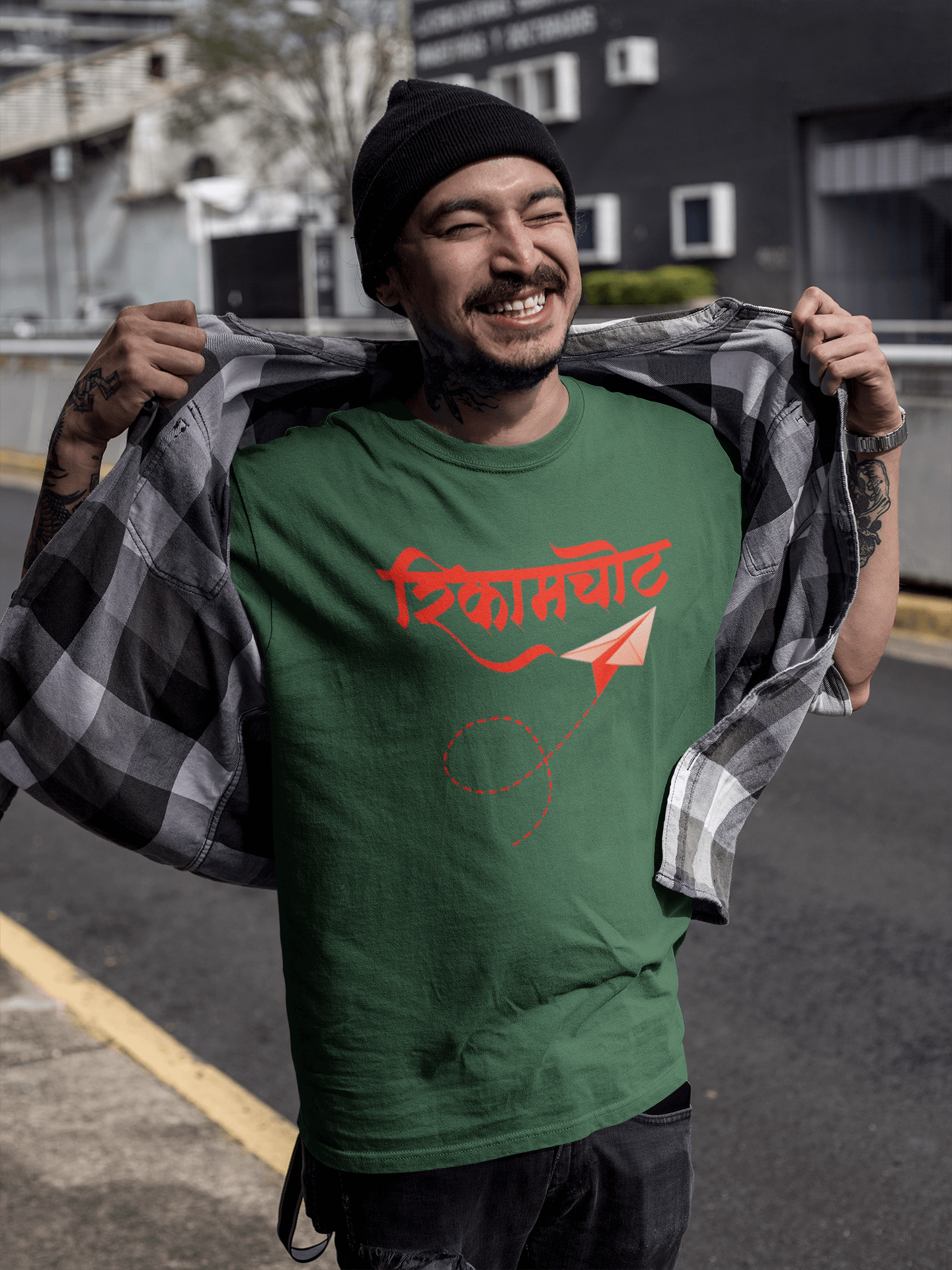 Rikamchot - Men’s Round Neck Half Sleeve T-Shirt