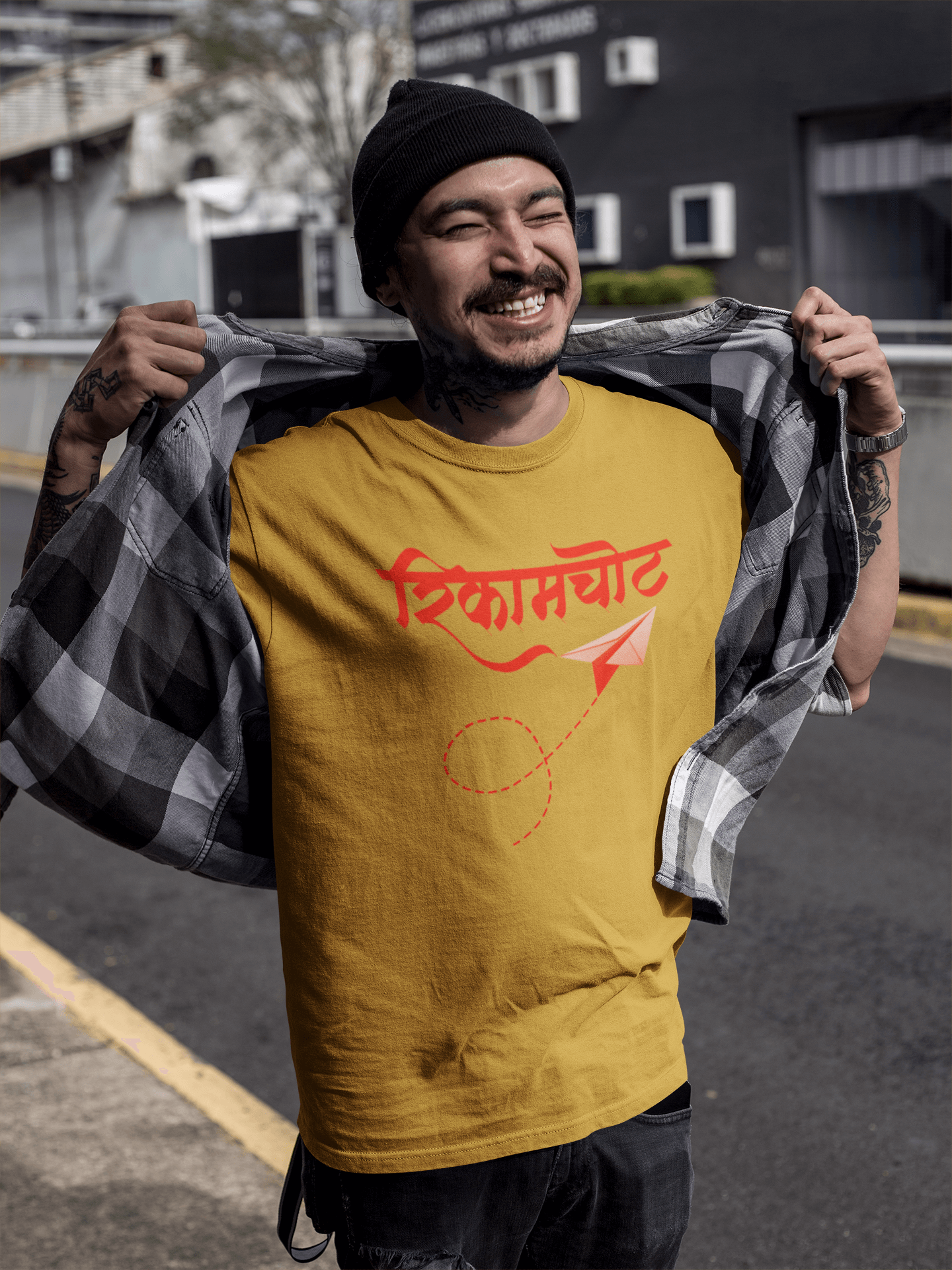 Rikamchot - Men’s Round Neck Half Sleeve T-Shirt