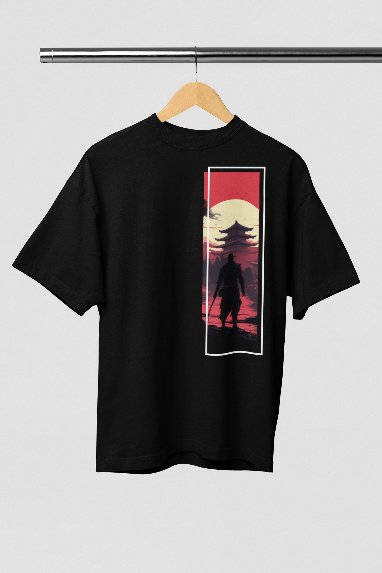 Japanese Samurai Anime - Men's Oversized Classic T-Shirt