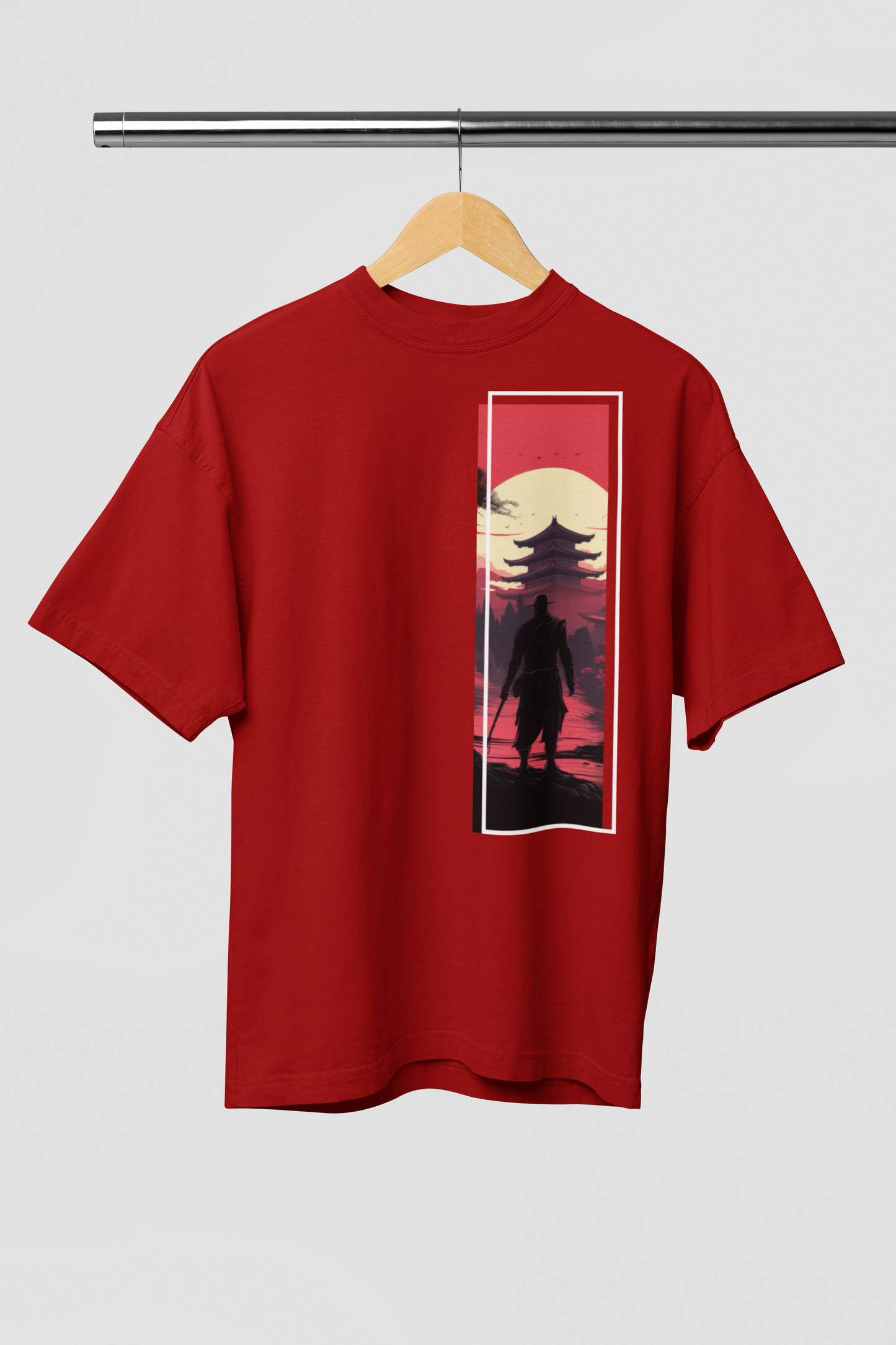 Japanese Samurai Anime - Men's Oversized Classic T-Shirt