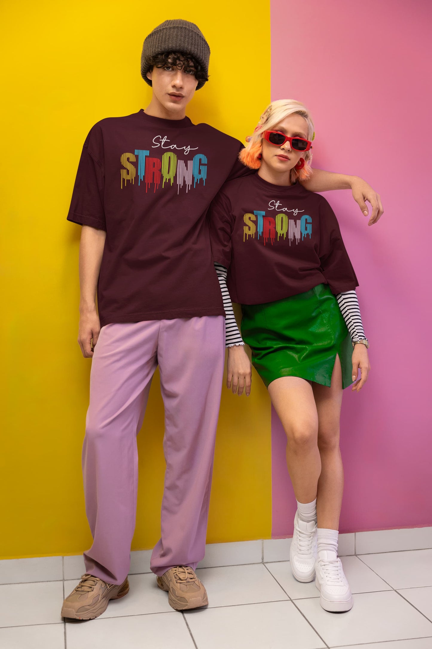 Stay Strong - Unisex Graphics Oversized Classic T-Shirt