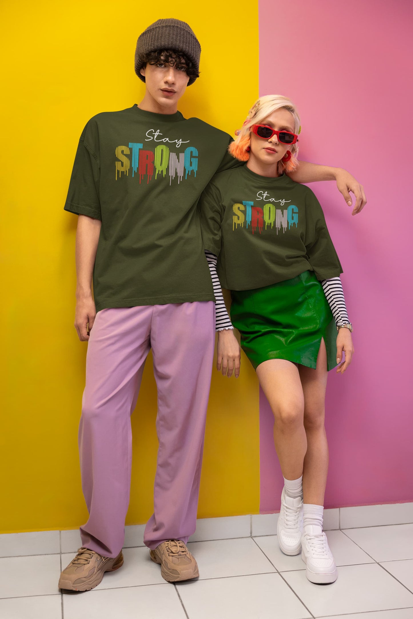 Stay Strong - Unisex Graphics Oversized Classic T-Shirt