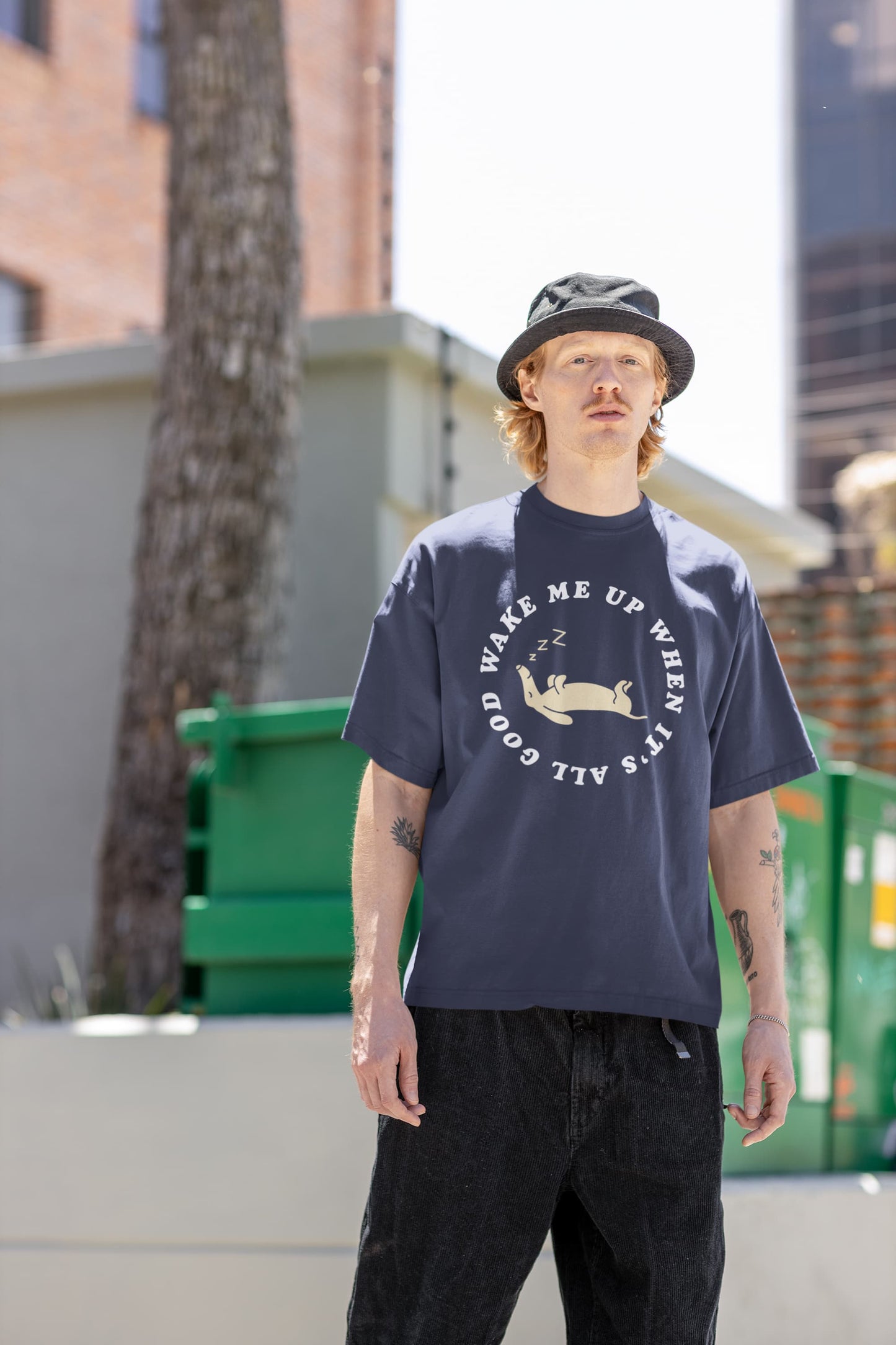 Wake Me Up - Men's Oversized Standard T-Shirt
