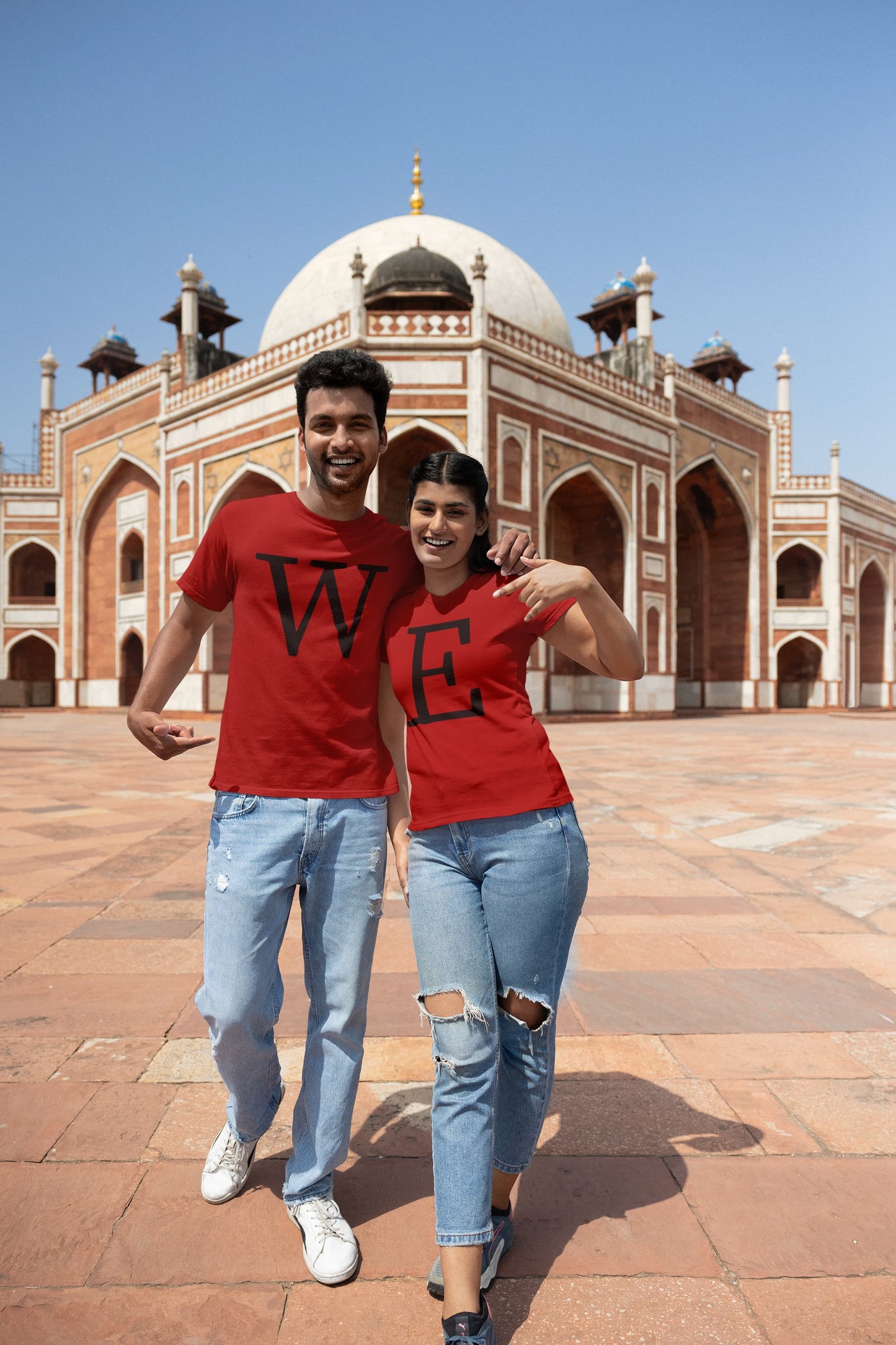 WE - Couple T-Shirt Set Red